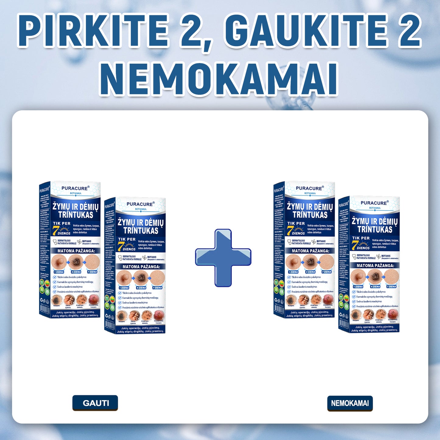 PuraCure® 👩‍⚕️ 7 dienų odos išaugų ir dėmių šalinimo pieštukas – neskausmingas, be randų, profesionalus ritininis aplikatorius