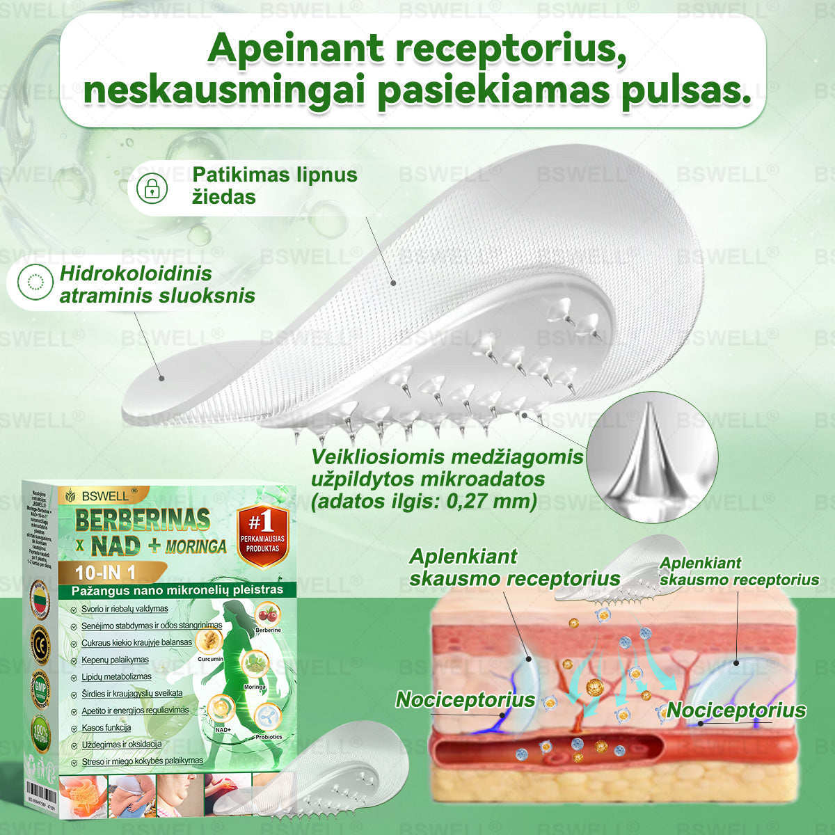 🌼BSWELL® Nano mikrodurų lieknėjimo pleistras (𝑱𝒖𝒔𝒕 𝒐𝒏𝒄𝒆 𝒂 𝒅𝒂𝒚, 𝒗𝒊𝒔𝒊𝒃𝒍𝒆 𝒄𝒉𝒂𝒏𝒈𝒆𝒔 𝒊𝒏 28 𝒅𝒂𝒚𝒔) ✅ 𝑭𝒐𝒓 𝒐𝒃𝒆𝒔𝒊𝒕𝒚, 𝒄𝒂𝒓𝒅𝒊𝒐𝒗𝒂𝒔𝒄𝒖𝒍𝒂𝒓 𝒉𝒆𝒂𝒍𝒕𝒉, 𝒅𝒊𝒂𝒃𝒆𝒕𝒆𝒔, 𝒔𝒍𝒆𝒆𝒑 𝒂𝒑𝒏𝒆𝒂, 𝒈𝒖𝒕 𝒉𝒆𝒂𝒍𝒕𝒉, 𝒋𝒐𝒊𝒏𝒕 𝒊𝒔𝒔𝒖𝒆𝒔, 𝒂𝒏𝒅 𝒎𝒐𝒓𝒆