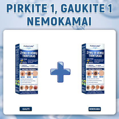 PuraCure® 👩‍⚕️ 7 dienų odos išaugų ir dėmių šalinimo pieštukas – neskausmingas, be randų, profesionalus ritininis aplikatorius