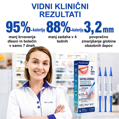 🦷 𝐏𝐮𝐫𝐚𝐂𝐮𝐫𝐞® DANTENŲ ATKŪRIMAS – Periodonto audinių regeneracijos gelis 🧂