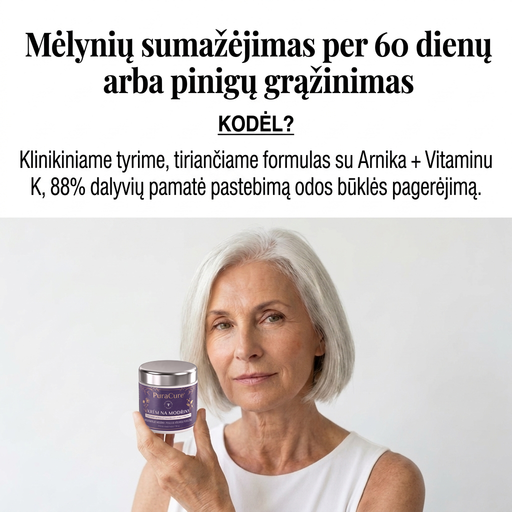 🪻100K+ ATSILIEPIMŲ 💁‍♀️ – PuraCure® Kremas mėlynėms ir odos stiprinimui
