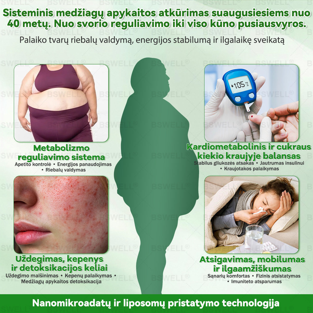🌼BSWELL® Nano mikrodurų lieknėjimo pleistras (𝑱𝒖𝒔𝒕 𝒐𝒏𝒄𝒆 𝒂 𝒅𝒂𝒚, 𝒗𝒊𝒔𝒊𝒃𝒍𝒆 𝒄𝒉𝒂𝒏𝒈𝒆𝒔 𝒊𝒏 28 𝒅𝒂𝒚𝒔) ✅ 𝑭𝒐𝒓 𝒐𝒃𝒆𝒔𝒊𝒕𝒚, 𝒄𝒂𝒓𝒅𝒊𝒐𝒗𝒂𝒔𝒄𝒖𝒍𝒂𝒓 𝒉𝒆𝒂𝒍𝒕𝒉, 𝒅𝒊𝒂𝒃𝒆𝒕𝒆𝒔, 𝒔𝒍𝒆𝒆𝒑 𝒂𝒑𝒏𝒆𝒂, 𝒈𝒖𝒕 𝒉𝒆𝒂𝒍𝒕𝒉, 𝒋𝒐𝒊𝒏𝒕 𝒊𝒔𝒔𝒖𝒆𝒔, 𝒂𝒏𝒅 𝒎𝒐𝒓𝒆