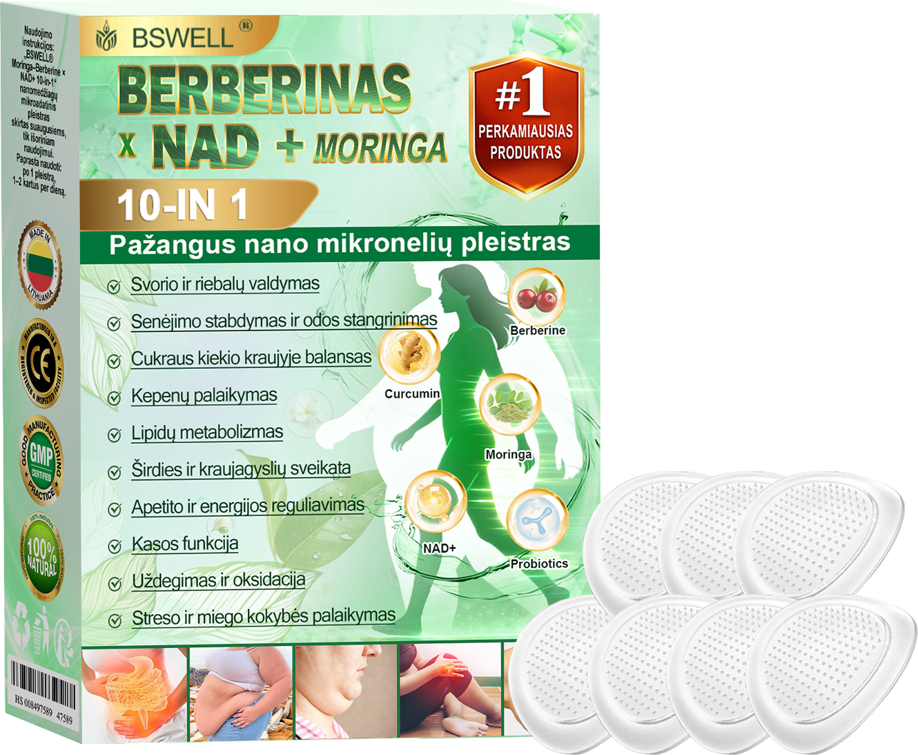 🌼BSWELL® Nano mikrodurų lieknėjimo pleistras (𝑱𝒖𝒔𝒕 𝒐𝒏𝒄𝒆 𝒂 𝒅𝒂𝒚, 𝒗𝒊𝒔𝒊𝒃𝒍𝒆 𝒄𝒉𝒂𝒏𝒈𝒆𝒔 𝒊𝒏 28 𝒅𝒂𝒚𝒔) ✅ 𝑭𝒐𝒓 𝒐𝒃𝒆𝒔𝒊𝒕𝒚, 𝒄𝒂𝒓𝒅𝒊𝒐𝒗𝒂𝒔𝒄𝒖𝒍𝒂𝒓 𝒉𝒆𝒂𝒍𝒕𝒉, 𝒅𝒊𝒂𝒃𝒆𝒕𝒆𝒔, 𝒔𝒍𝒆𝒆𝒑 𝒂𝒑𝒏𝒆𝒂, 𝒈𝒖𝒕 𝒉𝒆𝒂𝒍𝒕𝒉, 𝒋𝒐𝒊𝒏𝒕 𝒊𝒔𝒔𝒖𝒆𝒔, 𝒂𝒏𝒅 𝒎𝒐𝒓𝒆