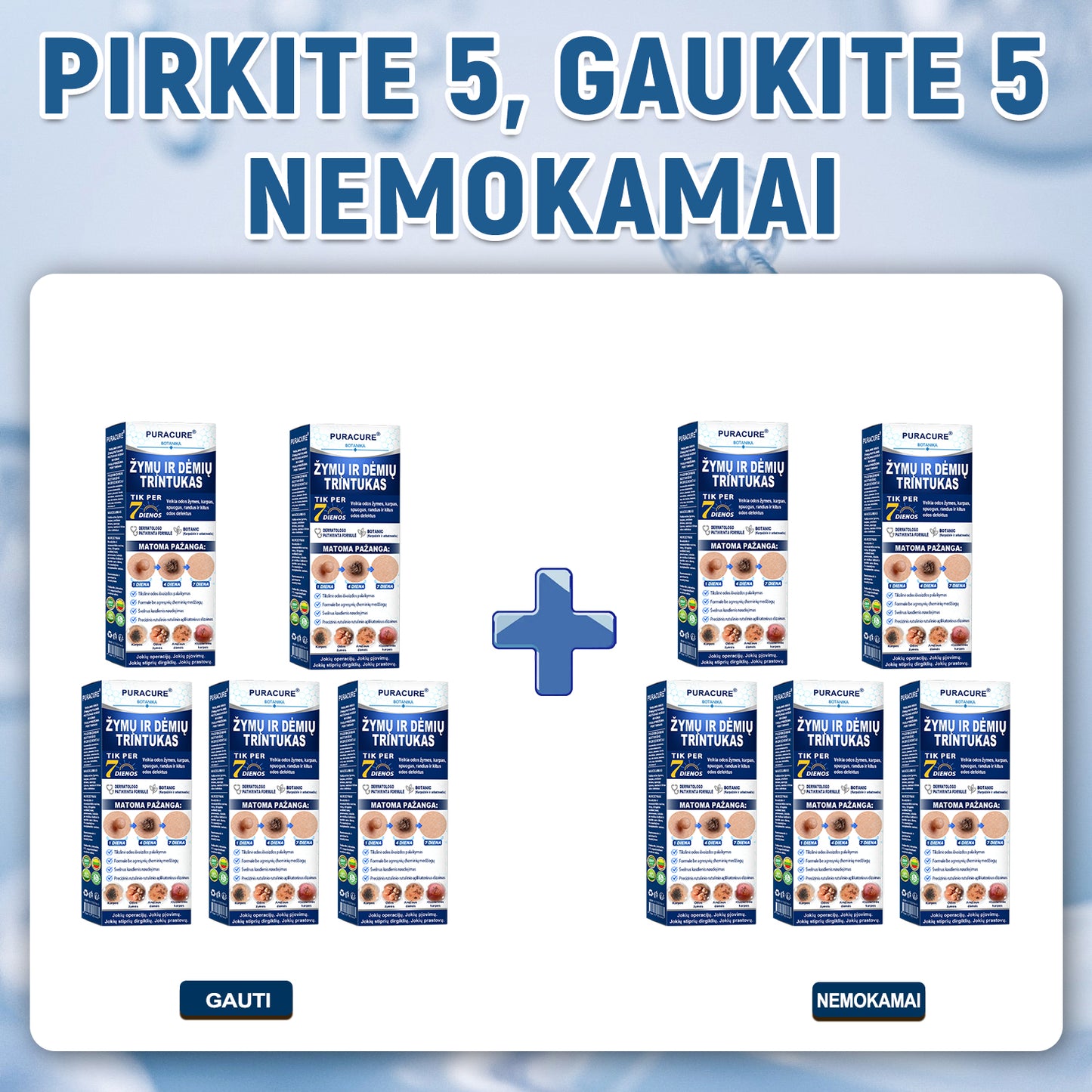 PuraCure® 👩‍⚕️ 7 dienų odos išaugų ir dėmių šalinimo pieštukas – neskausmingas, be randų, profesionalus ritininis aplikatorius